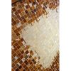 Alfombra Patch Coni Marrón / Blanco 5 x 5 cms.